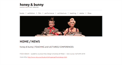 Desktop Screenshot of honeyandbunny.com